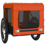 Pet Bike Trailer Orange and Black Oxford Fabric&Iron 93914