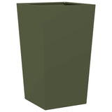 ZNTS Garden Planters Olive Green 2 pcs 45x45x75 cm Steel 851101