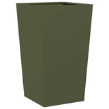 Garden Planters Olive Green 2 pcs 45x45x75 cm Steel 851101