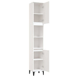 Bathroom Cabinet White 30x30x190 cm Engineered Wood 819796