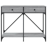 Console Table Grey Sonoma 100x39x78.5 cm Engineered Wood 835487