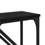 Console Table 2 pcs Black Oak 100 x 28 x 75 cm Engineered Wood 882888