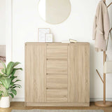 Sideboard with Drawers Sonoma Oak 100.5x35x98.5 cm Engineered Wood 3328455