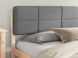 Bed Frame with Upholstered Headboard Light Grey 180 x 200 cm 877959