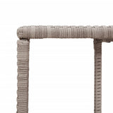 Storage Shelves 2 pcs Light Grey Poly Rattan 366188