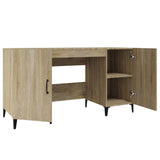 Desk Sonoma Oak 140x50x75 cm Engineered Wood 812774