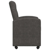Dining Chairs with Wheels 2 pcs Black 57 x 67 x 98 cm 42017892