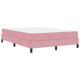 Box Spring Bed with Mattress Pink 140 x 220 cm Fabric 3398796