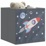 Foldable Storage Boxes 10 pcs Grey 32x32x32 cm Non-woven Fabric 4018988