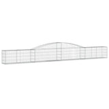 Arched Gabion Basket 400x30x40/60 cm Galvanised Iron 153522