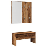 Hallway Furniture Set Old Wood Engineered Wood 857019