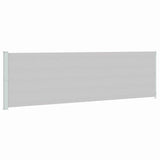 Patio Retractable Side Awning 180x614 cm Grey 317968