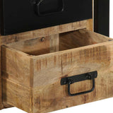 Bedside Cabinets 2 pcs 40x35x40 cm Solid Rough Wood Mango 4015955