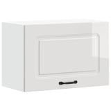 Kitchen Wall Cabinet Kalmar High Gloss White Engineered Wood 853599
