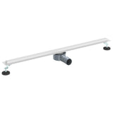 360&deg Shower Drain with Slim Model Silver 90 cm 42015989