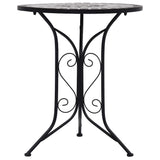 Mosaic Bistro Table Grey 61cm Ceramic 46715