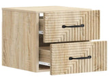 Wall-Mounted Bedside Cabinet 2 pcs Sonoma Oak 34.5 x 33 x 40 cm 898640