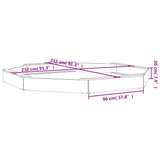 Sandbox with Seats White Octagon Solid Wood Pine 825024