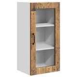 Wall Glass Cabinet LUCCA Old Wood 40 x 31 x 80 cm 885001