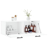 Wall Cabinet White 100x36.5x35 cm Engineered Wood 830156
