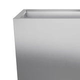 Garden Planter 45x45x75 cm Galvanised Steel 851104