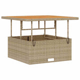 Garden Dining Set Beige Poly Rattan 42007908