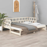 Pull-out Day Bed without Mattress Solid Wood Pine 2x cm 820227