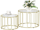 Elliptical Cut-Out Nesting Tables - Gold-Tone T3398P344713