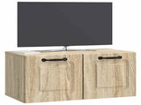Wall-Mounted TV Cabinet Sonoma Oak 59.5 x 31 x 30 cm 899387