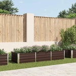 Garden Raised Bed Brown 240x80x45 cm Galvanised Steel 45714
