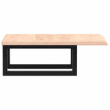 Basin Shelf Wall Mounted Steel and Solid Wood Oak 3302533