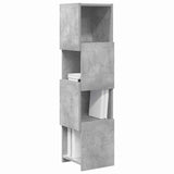 Corner Cabinet 25.5x25x102cm Engineered Wood Concrete Grey 889808