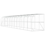 Against Wall Chicken Coop Silver 1200 x 200 x 215 cm 3434735