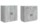 Cabinet Set 2 pcs Grey Sonoma Engineered Wood 3416832