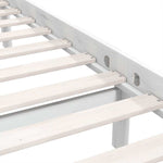 810093 Bed Frame without Mattress White Solid Wood 160x200 cm