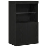 LED Sideboard Black 60 x 37 x 100 cm Engineered Wood 863035