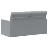 2 Seater Sofa Light Grey 150 x 81 x 82 cm Fabric 42041073