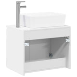 Bathroom Furniture Set High Gloss White Engineered Wood 3404334