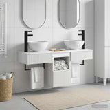 Bathroom Furniture Set 3 pcs White Engineered Wood 3405577