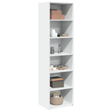Highboard White 50x41x185 cm Engineered Wood 3281680