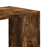 Bookcase Smoked Oak 102x32x102 cm Engineered Wood 852820