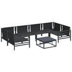 Garden Sofa Set Anthracite Steel 3378967