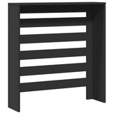 Radiator Cover Black 78 x 20 x 82 cm Engineered Wood 852682