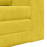 Sofa Bed Yellow 148 x 71 x 83 cm Velvet 4106689