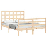 Bed Frame without Mattress 140x200 cm Solid Wood 3193986
