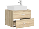 Wall-Mounted Sink Vanity Sonoma Oak 53 x 34.5 x 63 cm 890288