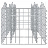 ZNTS Arched Gabion Raised Bed 200x50x50 cm Galvanised Iron 153542