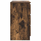 Sideboard with Drawer Smoked Oak 71x35x65 cm Engineered Wood 861575