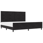 ZNTS Black Velvet Bed Frame 200x200 cm 3345031
