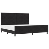 ZNTS Black Velvet Bed Frame 200x200 cm 3345031